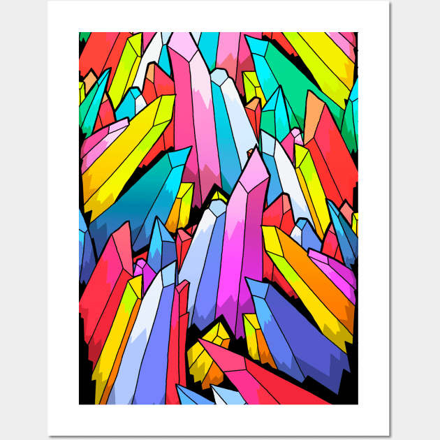 Crystal Forest Wall Art by Swadeillustrations